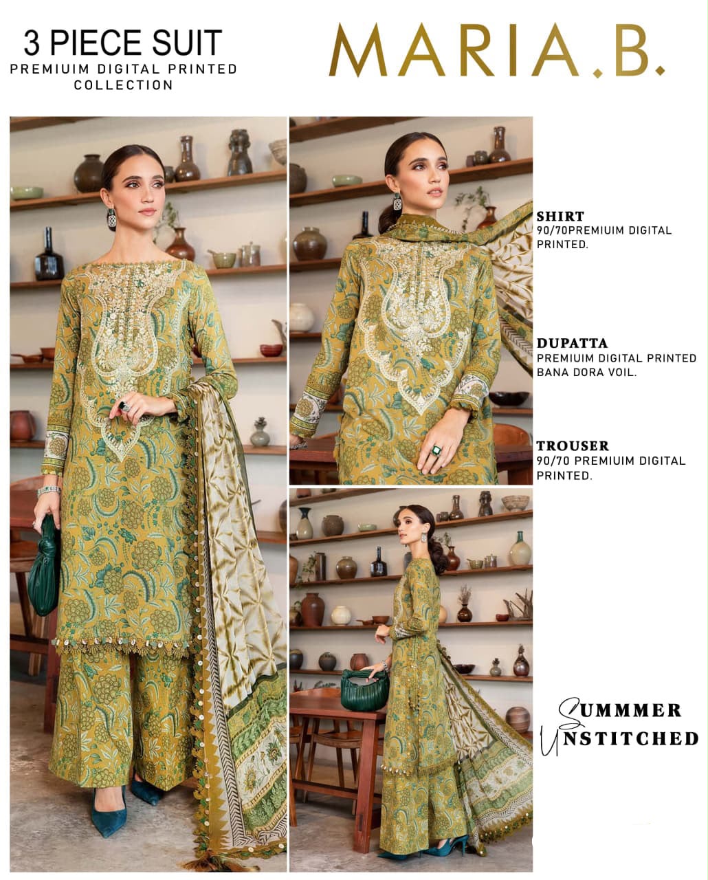 MARIA.B | PREMIUM DIGITAL PRINTED COLLECTION | 3-PIECE