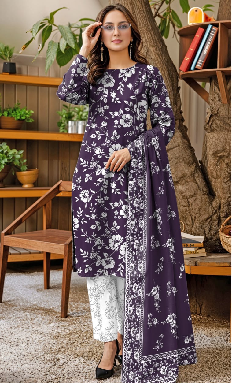 BAREEZE I DIGITAL PRINTING 3 PCS UNSITICH LAWN