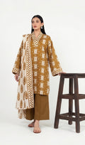 Alkaram Summer '26 Collection | 3-Piece Mustard Printed Lawn Suit