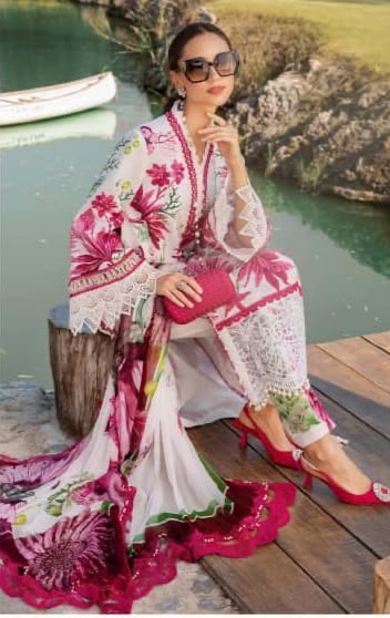 MARIA.B I PREMIUM QUALITY  DIGITAL PRINT  3 PCS LAWN