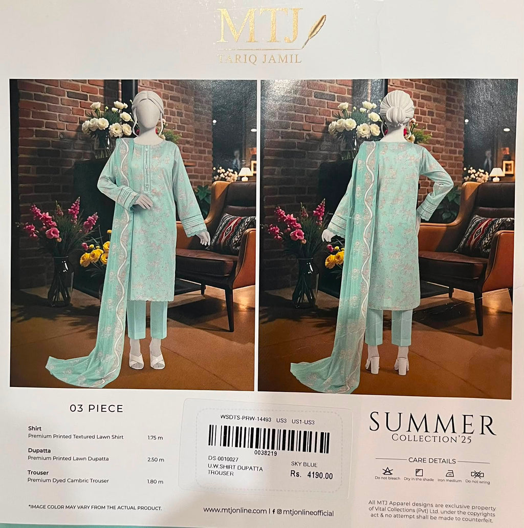 MTJ I PREMIUM QUALITY PRINTED 3 PCS LAWN