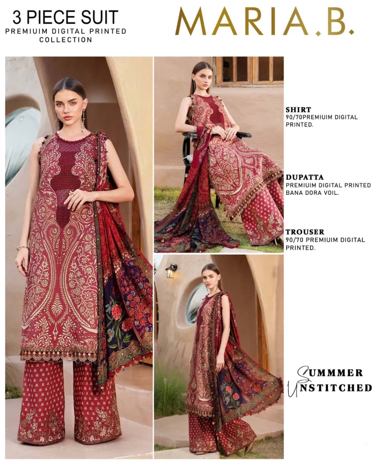MARIA.B | PREMIUM DIGITAL PRINTED COLLECTION | 3-PIECE